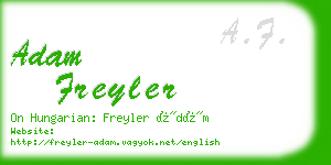 adam freyler business card